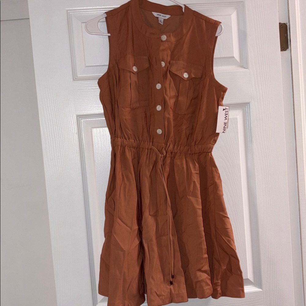 Nine West Terracotta Sleeveless Dress